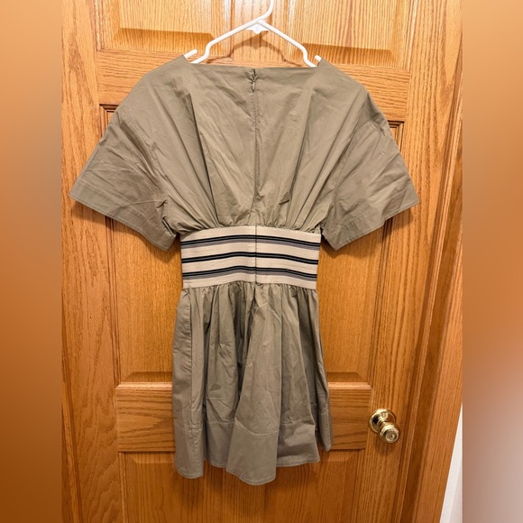 NEW STAUD amy mini dress in taupe XS - Picture 3 of 3